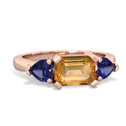 citrine-lab sapphire timeless ring