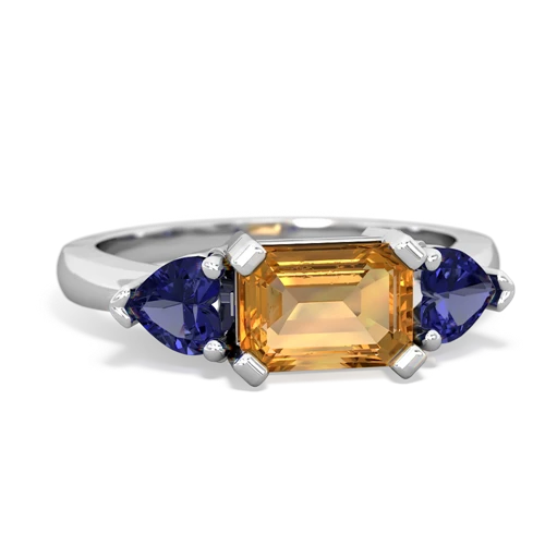 citrine-lab sapphire timeless ring