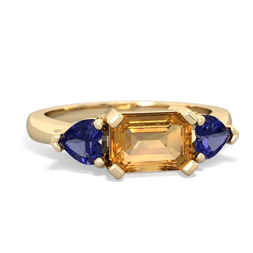 citrine-lab sapphire timeless ring