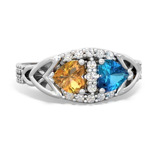 citrine-london topaz keepsake engagement ring