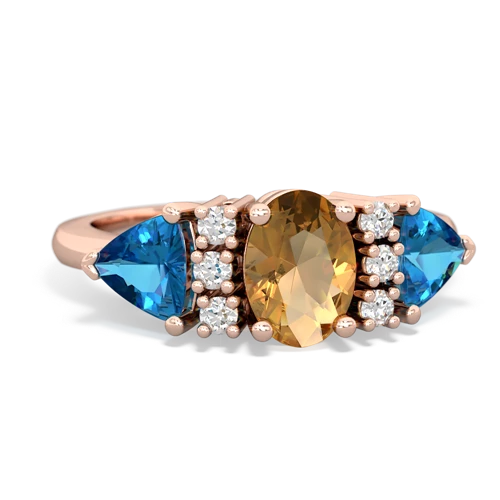 citrine-london topaz timeless ring