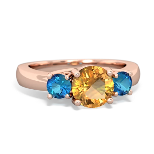 citrine-london topaz timeless ring