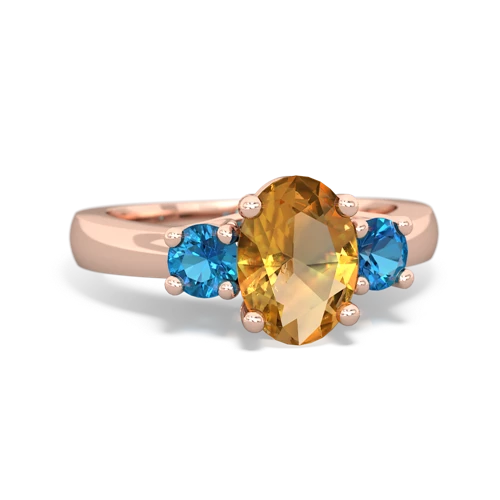 citrine-london topaz timeless ring