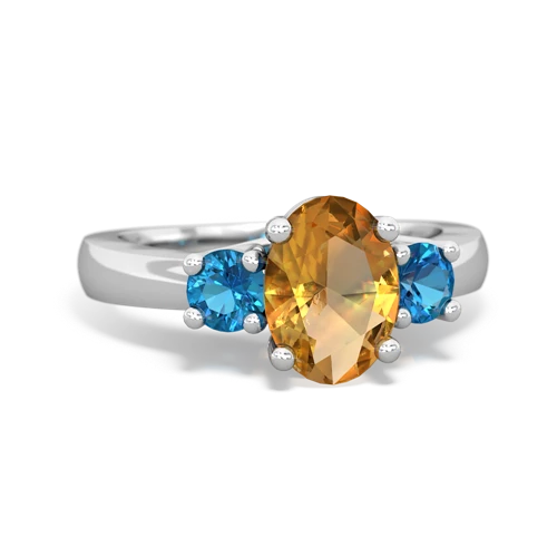 citrine-london topaz timeless ring