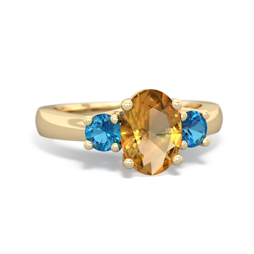 citrine-london topaz timeless ring