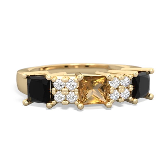 citrine-onyx timeless ring