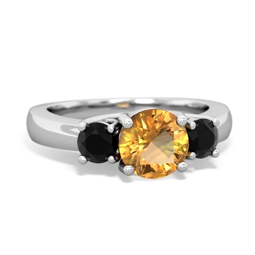 citrine-onyx timeless ring