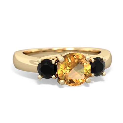 citrine-onyx timeless ring