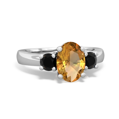 citrine-onyx timeless ring