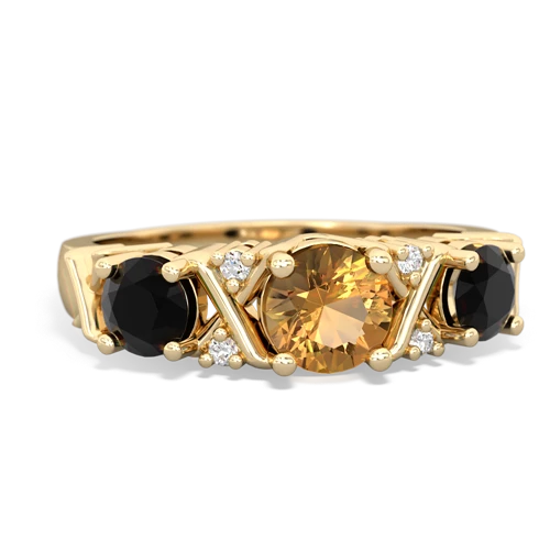 citrine-onyx timeless ring