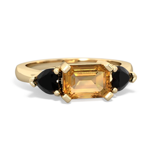 citrine-onyx timeless ring