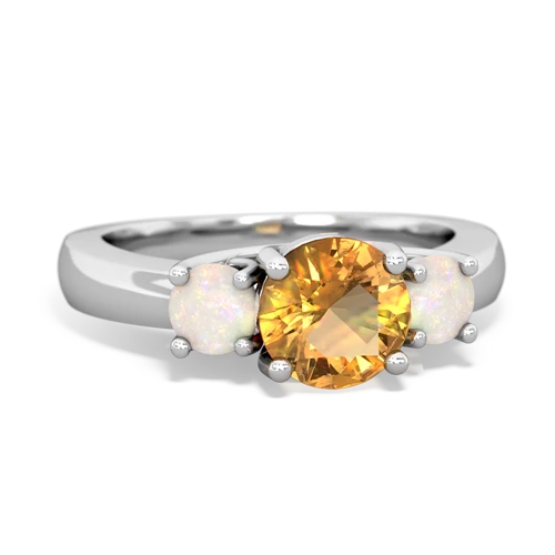citrine-opal timeless ring