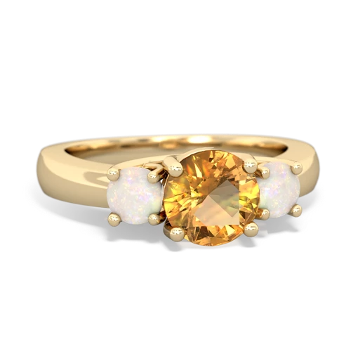 citrine-opal timeless ring