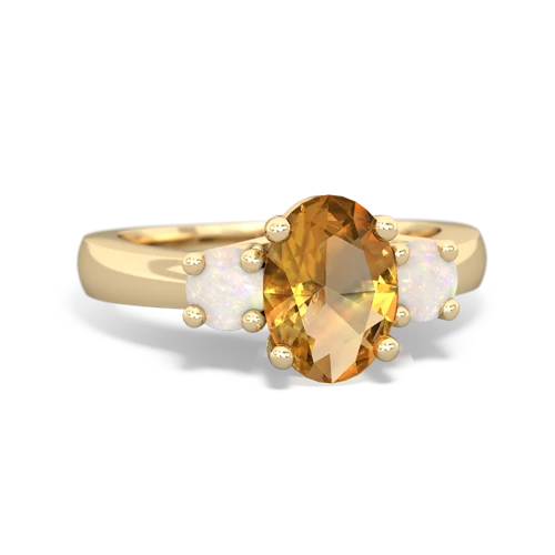 citrine-opal timeless ring