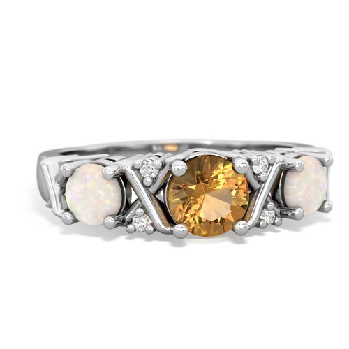 citrine-opal timeless ring