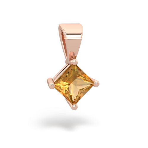 citrine basics pendant