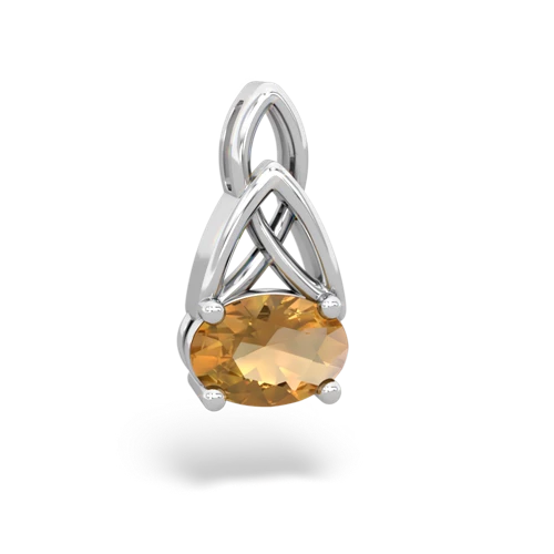 citrine filligree pendant