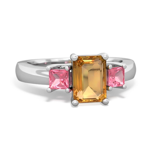 citrine-pink sapphire timeless ring