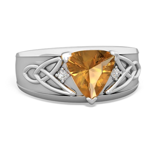 citrine celtic ring