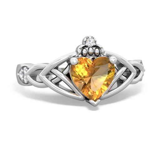 citrine celtic ring