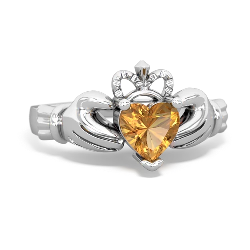 citrine claddagh ring