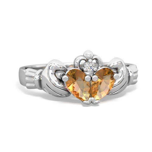 citrine claddagh ring