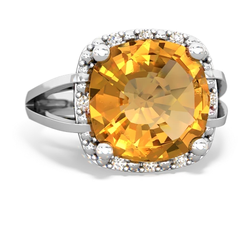 Citrine Halo Cocktail Genuine Citrine ring Ring