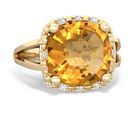 citrine cocktail ring