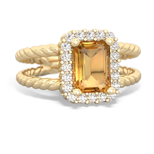 citrine couture ring