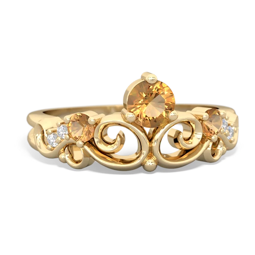 citrine crown keepsake ring