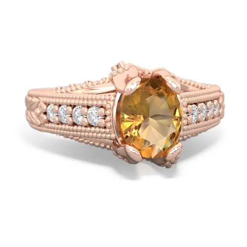 citrine engagement ring