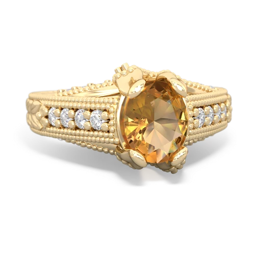 citrine engagement ring