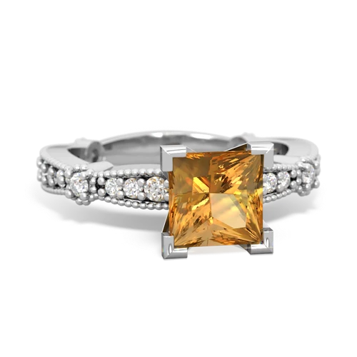 citrine engagement ring