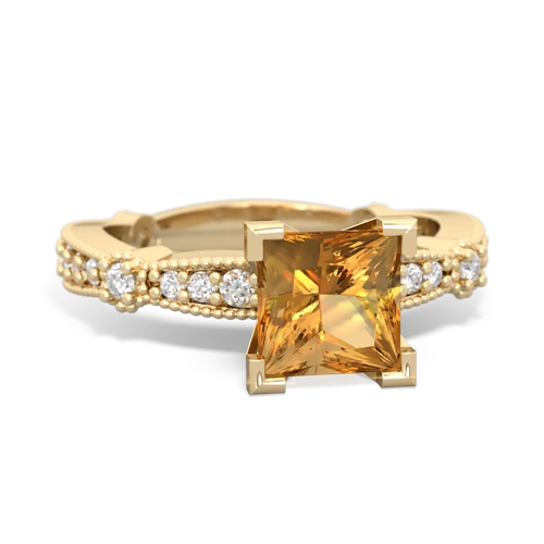 citrine engagement ring