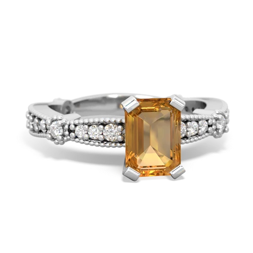 citrine engagement ring