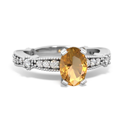 citrine engagement ring