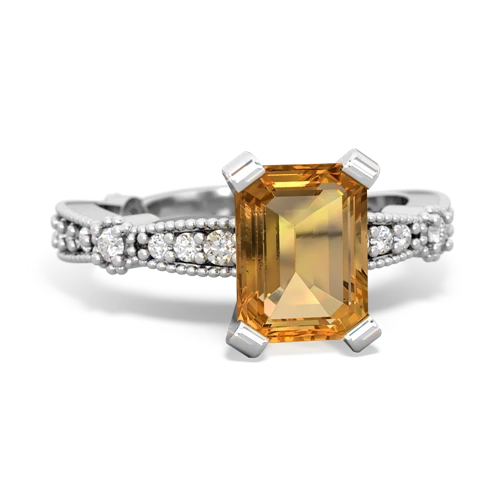 citrine engagement ring