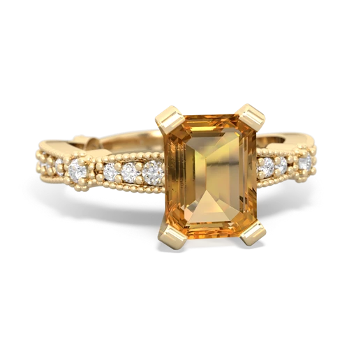 citrine engagement ring