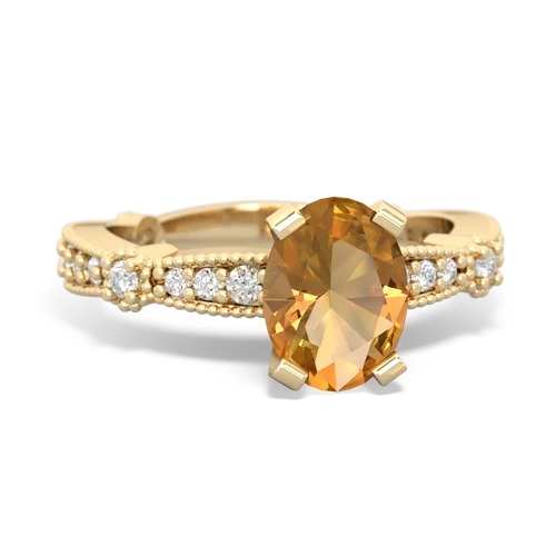 citrine engagement ring