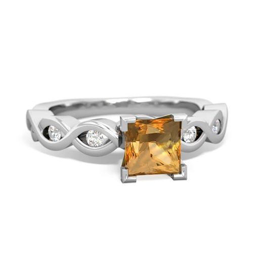Citrine Infinity Engagement Genuine Citrine ring Ring