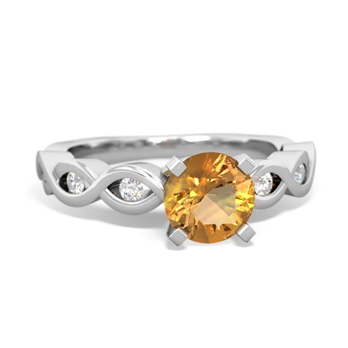 Citrine Infinity Engagement Genuine Citrine ring Ring