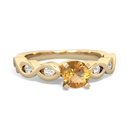 citrine engagement ring