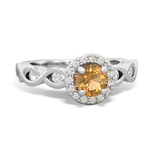 citrine engagement ring