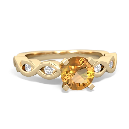 citrine engagement ring