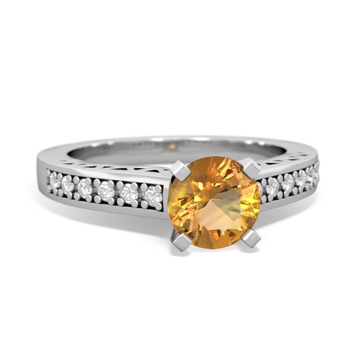 citrine engagement ring
