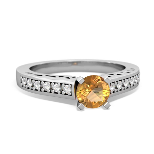 citrine engagement ring