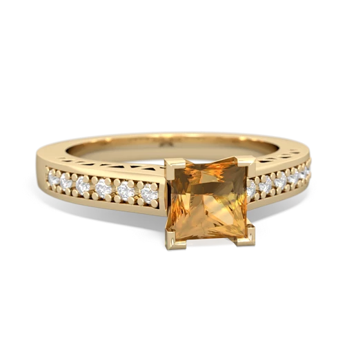 citrine engagement ring