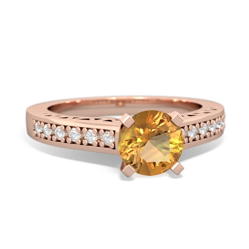 citrine engagement ring