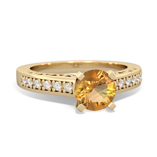 citrine engagement ring