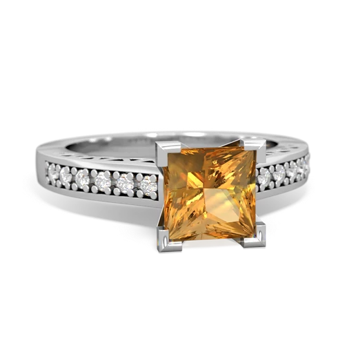 citrine engagement ring